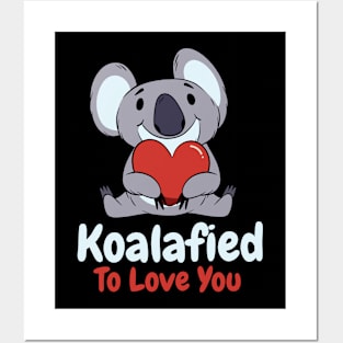 Valentine's Day Koala Love Wildlife Koala Lover Posters and Art